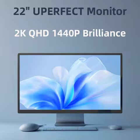UPERFECT 22 Inch Computer Display Monitor 2K QHD 1440P 100%sRGB IPS Screen W/ Kickstand For Laptop P