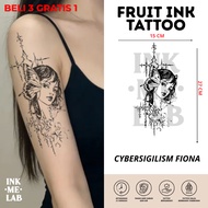 INKMELAB - Fiona Cybersigil Ink Temporary Tattoo Cybersigilism Neogothic design, long-lasting Tempor