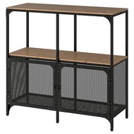 FJALLBO IKEA Shelving Unit, Black, 100x95 cm