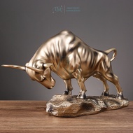Bull Statue Wall Street Mascot Composite material IKER Mama decor living room decoration desk housew