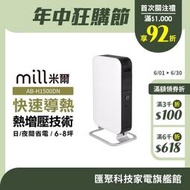 [現貨]挪威 mill 米爾 葉式電暖器 AB-H1500DN【適用空間6-8坪】