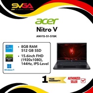 Acer Nitro V ANV15-51-519K - 15.6-inch FHD 144Hz, Intel Core i5-13420H | 8GB DDR5 | 512GB SSD | GeFo