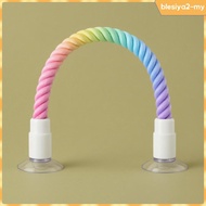 [BlesiyaedMY] Bird Perch with Suction Cups Braided Window Bird Perch Rainbow for Birds