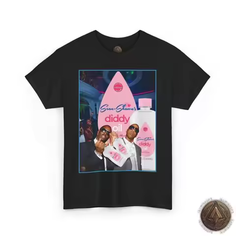 Funny Diddy Oil Launch Party T-Shirt, Jay-Z P Diddy Baby Oil Tee, Sean & Shawn's