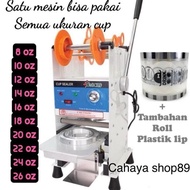 PROMO MURAH Mesin Cup sealer alat press gelas minuman 8oz - 26oz omicko C39 ukuran kecil -Jumbo-PROM