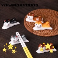 YOLA Public Chopstick Holder, High-quality Puppy Dining Table Chopstick Rack, Cute Small Ornaments Cartoon Ceramics Chopstick Rest