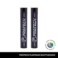 PROTECH PLATINUM BADMINTON SHUTTLECOCK ( GOOSE FEATHER - 77 SPEED - 1 DOZEN )