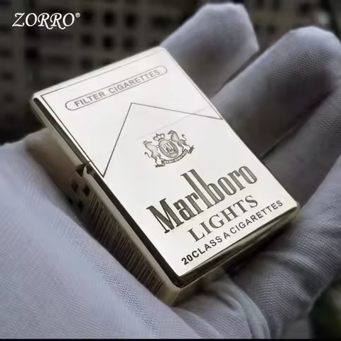 ZORRO 912S Heavy Duty Armor Brass Windproof Kerosene Lighter; 5 Hinged Metal Gasoline Lighter Men's