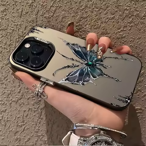 Moon Butterfly Phone Case for vivo Y03 Y78 Y36 Y100 Y27 Y17s Y16 Y02 Y22s V30e V40 V27e V29e S15 V25