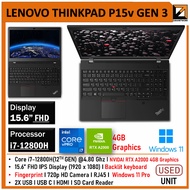 LENOVO THINKPAD P15v GEN 3 GAMING (1 YEAR WARRANTY T&C) RTX A2000 4GB GPU Core i7 12th GEN 15.6'' In
