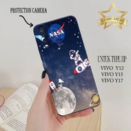 Latest Vivo Y12/Y15/Y17 Case - starcase.id - Casing Vivo Y17 - Fashion Case Astronaut Nasa - Hybridcase - SoftCase Vivo Y17 skin Hp Protective Hp Mobile Phone Accessories Casing &amp; skin Handpone Aerocase CASEMURAH Customcase Case Women Boy Case