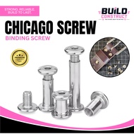 CHICAGO SCREW Flat Head Book Binding Screw Connecting Screw Sold per 10pcs