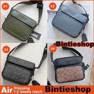 Bintie C9870 C9871 CC032  Sullivan Flap Crossbody In Signature Canvas Men Sling Messenger Bag 9870 9