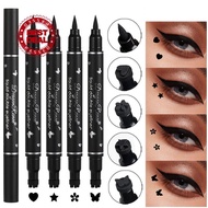 2 In 1 Seal Stamp Eyeliner Double Head Fast Dry Waterproof Makeup Liner Pen Eyeliner Eye Big J3i2