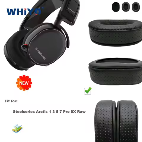 New Upgrade Replacement Ear Pads for Steelseries Arctis 1 3 5 7 Pro 9X Raw Headset Parts Leather Cus