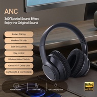 earphone bluetooth New ANC Headset Noise Cancelling Bluetooth Headset 3D Stereo Foldable Noise Cance