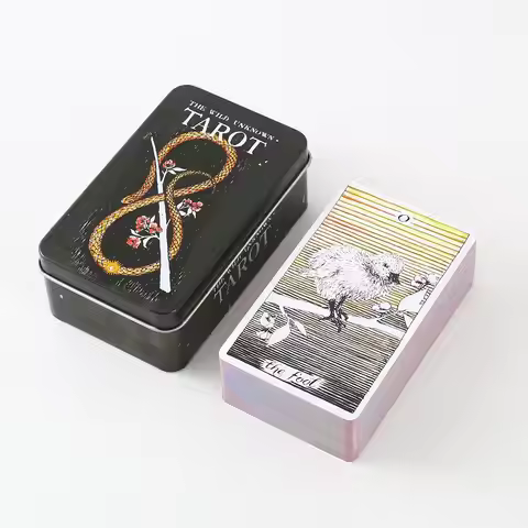 10*6 cm Wild Unkown Tarot in A Tin