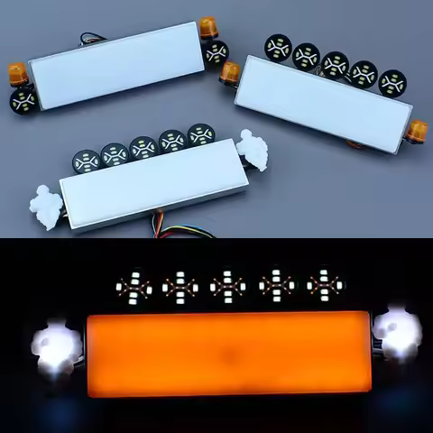 RC Truck LED Roof Light Box Spotlight Rotating Lamp for 1/14 Tamiya SCANIA 770S R620 Volvo FH16XL 75