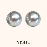Gray Akoya Pearl Earrings 12mm