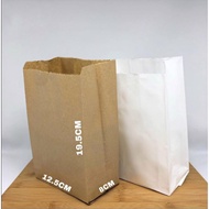 Paper Bag/Paper Bag (M) - Bread Bag/Fried Chicken/Snack (100Pcs)