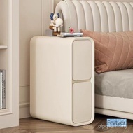 Aomi Solid Wood Storage Household Light Bedside Table New Super Luxury Shelf Cabinet Pull Bedroom Ca