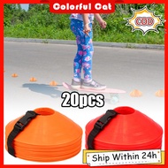 20pcs Soccer Discs Multi-Sport Lightweight Soccer Training Game Disc Agility Disc Cone Set