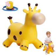 BALSA Animals Jumping Toys, Anti-fall Thickened Giraffe Bouncy Horse, Creative Inflatable Rubber Stu