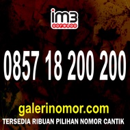 Nomor Cantik IM3 Indosat Prabayar Support 5G Nomer Kartu Perdana 0857 18 200 200