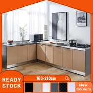 FREE SHIPPING EXTRA HEIGHT Kitchen Cabinet 160-240cm Stainless Steel Sink Stove Kabinet Dapur Premiu