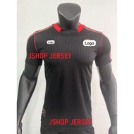 ICON TERRACE BLACK FOOTBALL JERSEY RETRO FOOTBALL JERSEY FIUTSAL JERSEY FUTSAL SPORTSWEAR FUTSAL SUI