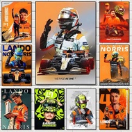 L-Lando N-Norris Formula 1 F1 Race Winner Poster Print A5 A4 A3 A2 Wall Art Decor For Room Office Fo