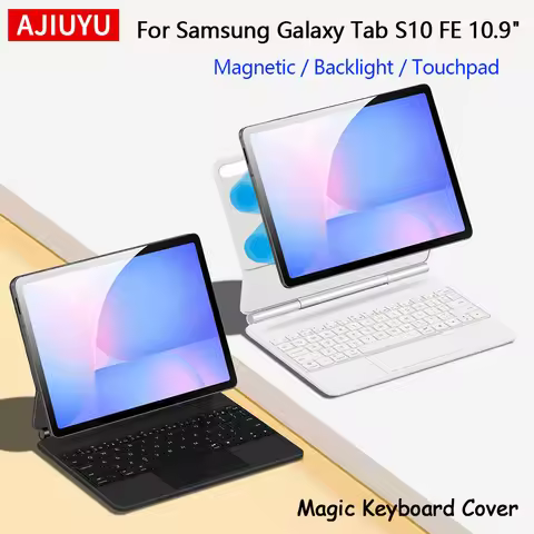 Magic Keyboard For Samsung Galaxy Tab S10 FE 10.9" 2025 SM-X520 X526B Smart Book Case Folio Touchpad