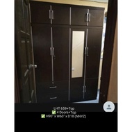 LHT Model : 659+Top 4 Doors Wardrobe With Mirror 5 feet