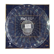 P&amp;G 10" Diamond Cutting Dinning Glass Plate