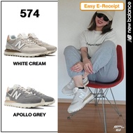New Balance รองเท้าผ้าใบ รองเท้าลำลอง NB M 574 Apollo Grey U574LGDB / White Cream U574LGDW (4000) U5