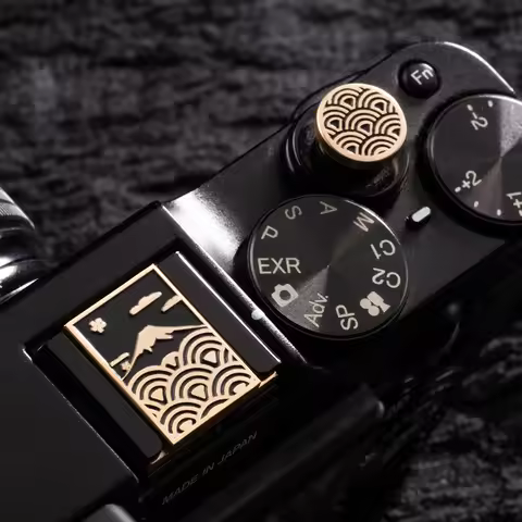 Fujisan Sakura Camera Shutter Button Camera Hot Shoe Cover For Fuji XM5 XT5 X100VI Sony A6700 Nikon 