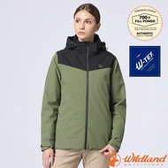 [WildLand] Women's Warm Splash-Proof Two-Piece Hooded Down Jacket 700FP Windbreaker Coat 0B32917