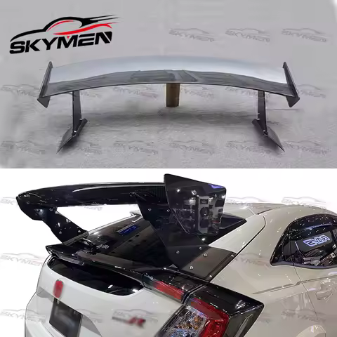 Rear Spoiler For Civic FK7 FK8 Type R Varis Style Carbon Fiber Glass Rear Trunk Wing Racing Back Spo