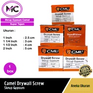 Sekrup Gypsum Murah 2cm 3cm 4cm 5cm Camel Per 1 dus Skrup Plafon Baja Ringan Baut Hitam