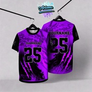 Custom Purple Black Jersey 25 Personalized Name Team Name Esports Jersey for Men Women Gaming Shirt 