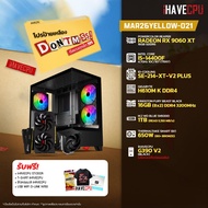 คอมประกอบ (comset) iHAVECPU MAR26YELLOW-021 INTEL I5-14400F/RX 9060 XT 16GB/H610M/16GB DDR4 3200MHz 