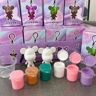 DIY Fluid Bear Violent Bear Key Ring Hand-Made Mystery Box bearbrick Fluid Violent Bear Keychain Cha