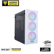 Nubwo NPC-327 เคสคอมพิวเตอร์ รองรับ Mini-ITX / MICRO-ATX / ATX พร้อมพัดลม 3 ตัว ไฟ Rainbow ของแท้รับ