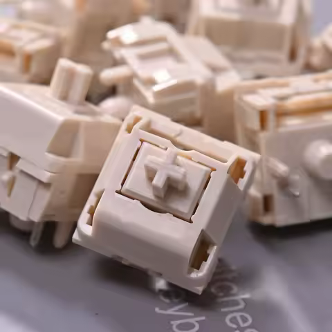 MMD Cream V4 Mechanical keyboard Linear Switch 5 Pin 45g Complete POM Custom Linear Switches For Key