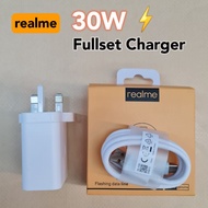 Realme 30W SuperDart Fullset Charger Support Fast Charging With 6.5A Type-C Cable Micro USB For 6 7 
