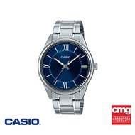 CASIO นาฬิกาข้อมือ CASIO รุ่น MTP-V005D-2B5UDF วัสดุสเตนเลสสตีล สีน้ำเงิน