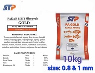 PA GOLD kemasan repack 1 kg pelet apung bibit ikan beruyak burayak ikan koi hias patin lele mas nila