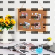 MARIER Vision Board Pin Wood Cork Corkboard