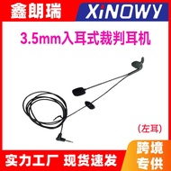 Factory Direct Sales V6c/V4c Outdoor Football Referee Intercom Headset Pinhole 3.5mm In-Ear Left Hea