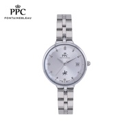 PPC-DI05 นาฬิกาข้อมือนาฬิกาข้อมือผู้หญิงกันน้ำสายสแตนเลสมีประกัน 1 ปี แบรนด์ PPC FONTAINEBLEAU